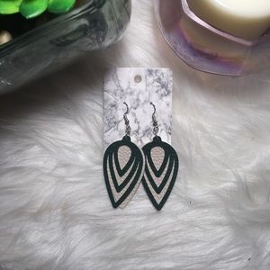 Layered Inverted Rain Drop Earrings